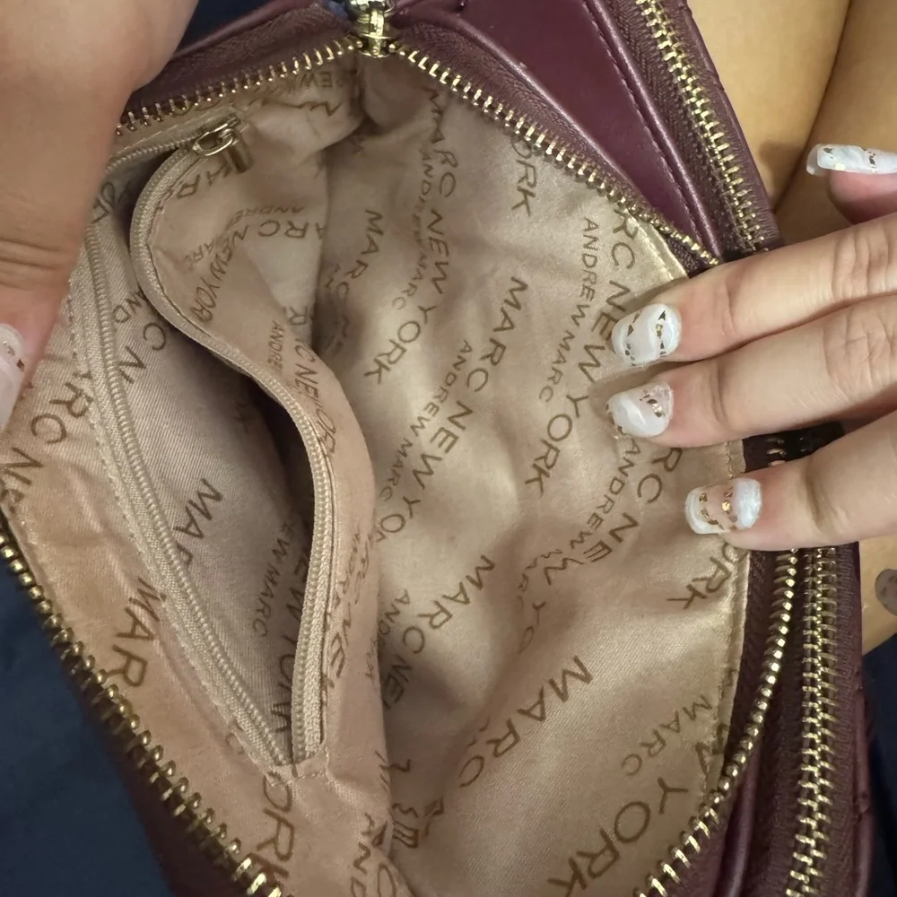 Marc New York Quilted Leather Clutch in Rich Brown - Picture 3 of 6